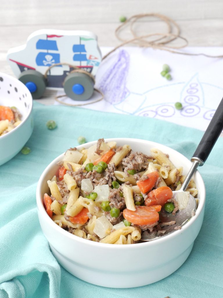One Pot Pasta "Vikings" - a fast one pot dish for kids