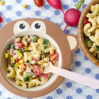 Pasta salad for children (with 5-minute mayonnaise without egg)